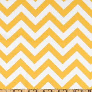 TABLE RUNNER- ZigZag Yellow/White Chevron Print