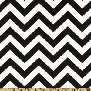 TABLE RUNNER - ZigZag Black/White Chevron Print