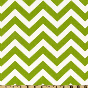 TABLE RUNNER - ZigZag Green/White Chevron Print