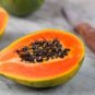 Guangxin Dark Green Skin Red Inside Papaya Fruits 6 PCS Seeds
