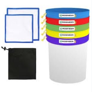 Herbal Extractor Kit 5 Gallon Bubble Bags Filter Canvas with Pressing Screen 1 PCS Seeds
