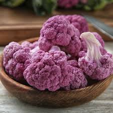 Italian Black Cauliflower Di Sicilia Violetto Vegetables 100 PCS Seeds