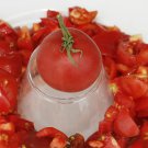 300 Pcs 'Red Flat Peach' Indeterminate Tomato Organic Seeds 300 Pcs 'Red Flat Peach' Indeterminate Tomato Organic Seeds