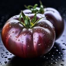 300 Pcs 'Purple Black' Round Chicago Tomato Organic Seeds