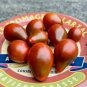 100 Pcs Chocolate Pear-shaped Cherry Tomato