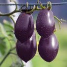100 Pcs Mixed Pear-shaped and Round Purple Cherry Tomato