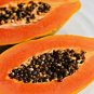 6 Pcs Hainan Red Papaya Green Skin Fruit Seeds
