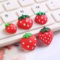 Resin Mini Strawberry DIY Accessories - 3D Decorative Crafting Supplies