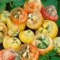 30 Pcs Edible Large Orange Pumpkin with Green Stripe Seeds