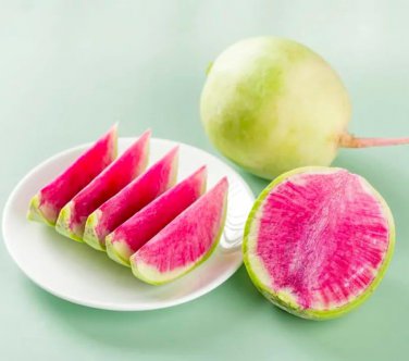 400 Pcs Watermelon Radish Seeds, NON-GMO, Chinese Heirloom