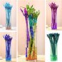 10 Pcs Rainbow Lucky Bamboo Bonsai Small Potted Plants Purify Dracaena Plantas