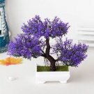 100 Pcs Dragon Colorful Flower Bonsai Tree with Pot Artificial Plant Decoration 100 Pcs Dragon Colorful Flower Bonsai Tree with Pot Artificial Plant Decoration