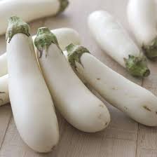 700 PCS Eggplant Seeds Heirloom Moon White Long Hybrid Vegetables Seeds