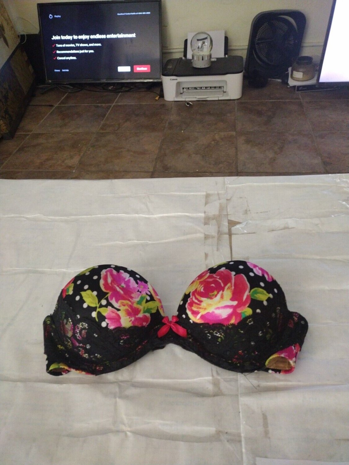 Women's Strapless Multi-Colored Multi Color Bra VICTORIA'S SECRET 32C ...