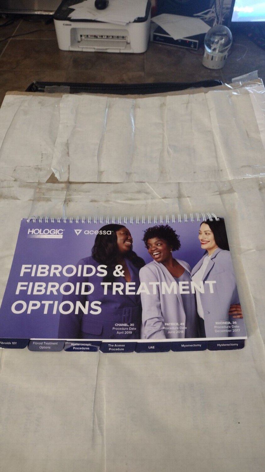 Hologic Acessa Fibroids And Treatment Options Information Booklet.