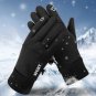 Black Winter Warm Full Fingers Waterproof glooves