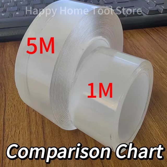 Super Strong Double Sided Adhesive Tape Washable Reusable