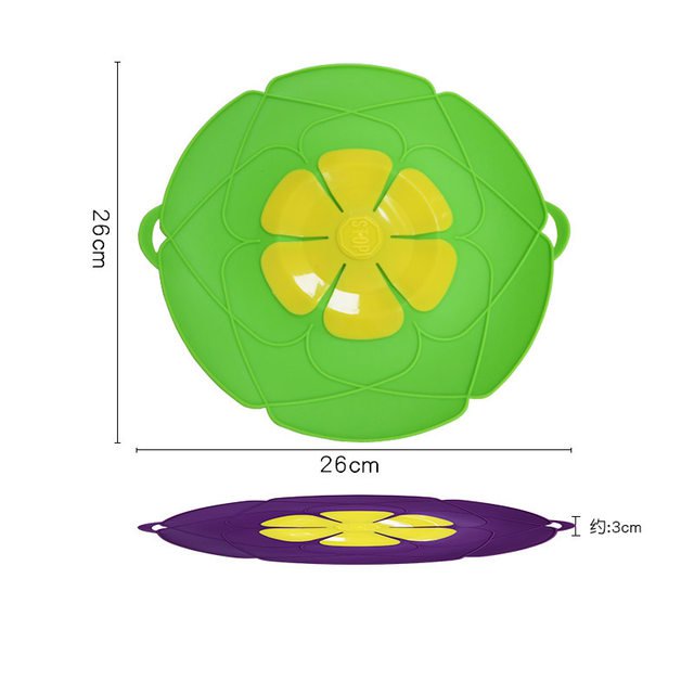 Silicone Lid Spill Stopper Cover For Pot