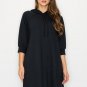 Women Long Solid Colored Drawstring Hooded Sweater Dress New