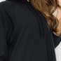 Women Long Solid Colored Drawstring Hooded Sweater Dress New