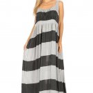 Women Long Plus Size Sleeveless Maxi Dress New Pleated Empire Waist 1X 2X 3X New