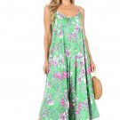 Women Floral Print Jumpsuit One Piece Sleeveless Spaghetti Straps Many Colors