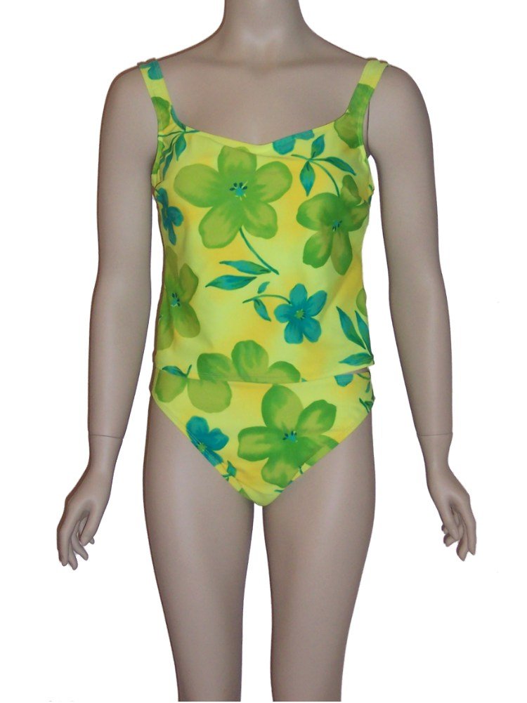 lime green tankini bathing suits