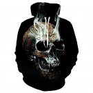 Men's Pullover Hoodie 3D Skull Print Long Sleeve Hooded Sweatshirts
