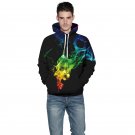 Men's 3D Skull Print Long Sleeve Hoodies