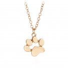 Necklace Cat and Dog Paw Print Animal Women Jewelry Lovely Delicate Pendant