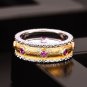Simple Round Created Ruby 925 Sterling Silver Ring