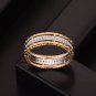 Office Cubic Zirconia Line 925 Sterling Silver Ring