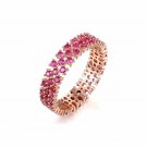 Modern Cubic Zirconia Stars Firework 925 Sterling Silver Ring