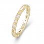 Office Geometry Baguette CZ Round 925 Sterling Silver Ring