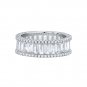 Simple Geometry Baguette CZ Lines 925 Sterling Silver Ring