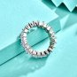 Modern Oval CZ Fashion Eye 925 Sterling Silver Ring
