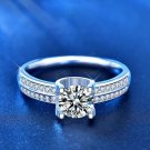 Fashion Moissanite CZ Cowhead 925 Sterling Silver Adjustable Ring
