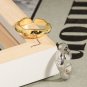 Holiday CZ Sunshine Irregular 925 Sterling Silver Adjustable Ring