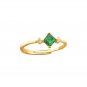 Casual Geometry CZ Rhombus 925 Sterling Silver Adjustable Ring