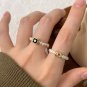 Elegant Pink CZ Irregular Tube Natural Pearls 925 Sterling Silver Ring