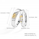 Sun Moon Dual-Color Romantic Matching Jewelry Adjustable Couple Rings