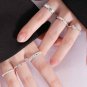 Casual Irregular Shining Star Bubbles 925 Sterling Silver Adjustable Ring