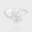 Lady Irregular Butterfly Bow-knot 925 Sterling Silver Adjustable Ring