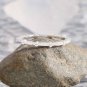 Simple Flower Tree Branch 925 Sterling Silver Adjustable Stacker Ring