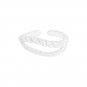 Irregular Double Layers Twisted 925 Sterling Silver Adjustable Ring