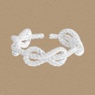 Classic Twsited Bow-knot 925 Sterling Silver Adjustable Ring