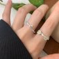 Beautiful Plum Blossom Flower 925 Sterling Silver Adjustable Ring