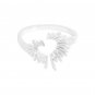Gift Irregular Heart Radiant Love 925 Sterling Silver Adjustable Ring