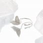 Girl Gift Mermaid Tail 925 Sterling Silver Adjustable Ring