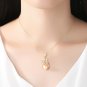 Natural Pearl On Cubic Zirconia Flower Branch 925 Silver Necklace